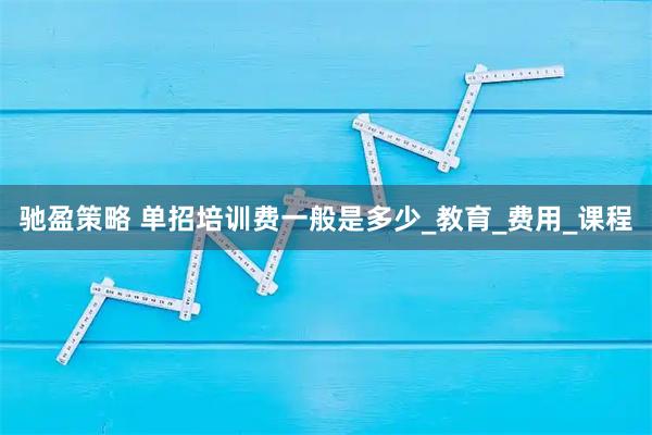 驰盈策略 单招培训费一般是多少_教育_费用_课程