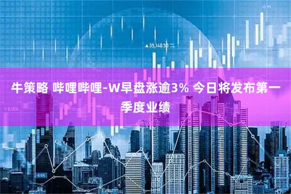 牛策略 哔哩哔哩-W早盘涨逾3% 今日将发布第一季度业绩